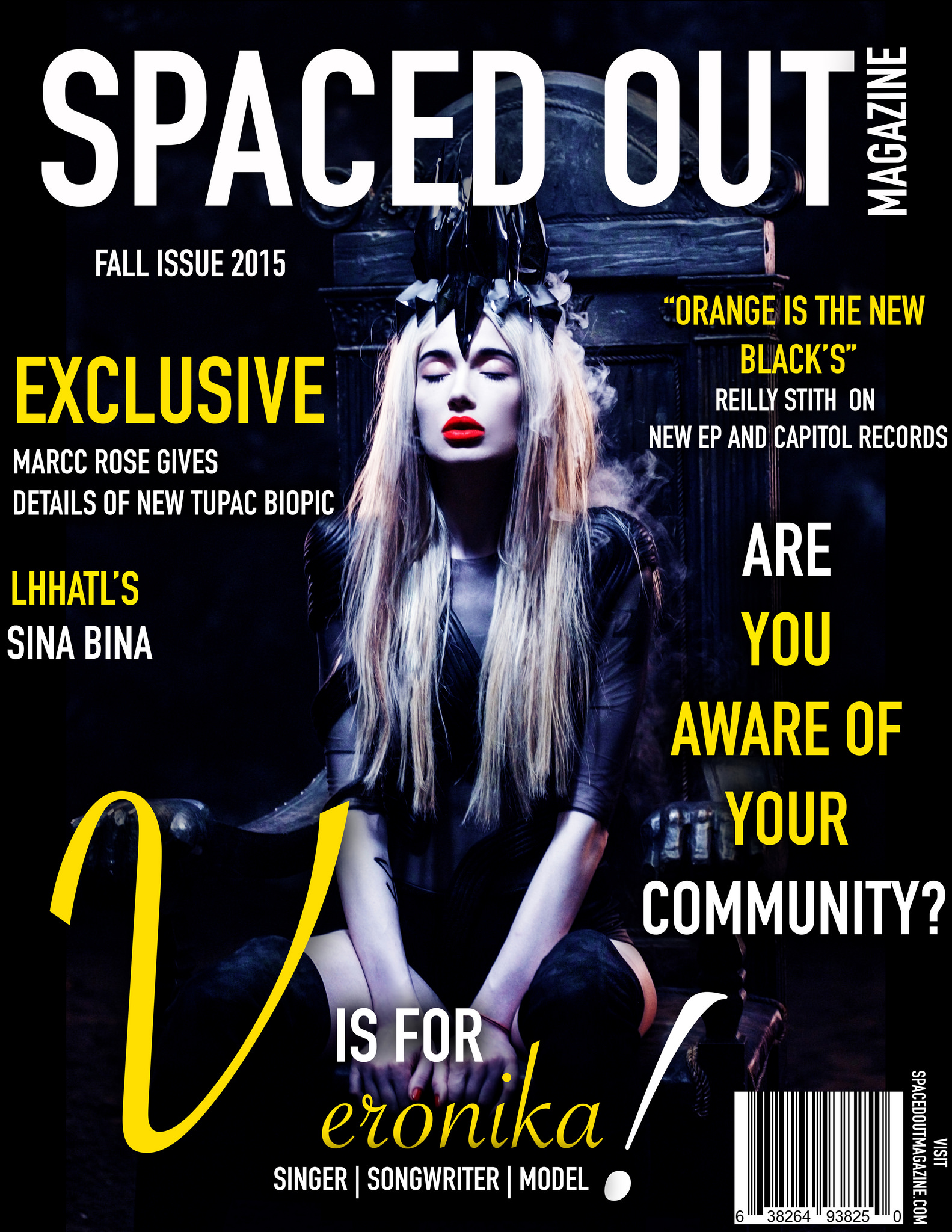 Veronika Mudra Covers Latest Issue Of Spaced Out Magazine.